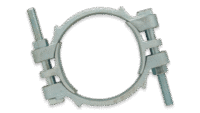 Abrazadera doble perno marca ENCO Galvanizado con Monturas de 5 8/64 pulg. a 5 44/64 pulg. (600-I)  ENCO.