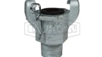 AMBB COPLE MARCA DIXON, CONEXION MACHO NPT, HIERRO, TIPO 2 GARRAS.