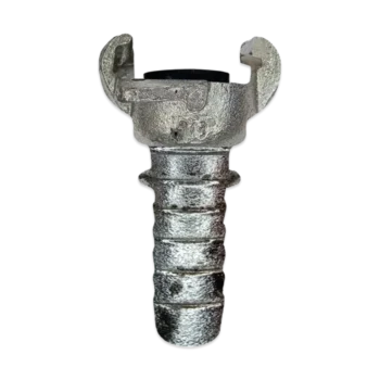 HE100 COPLE MARCA ENCO, CONEXION 1 Pulg. ESPIGA PARA MANGUERA, GALVANIZADO, TIPO 2 GARRAS (GAM11-I)
