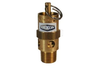 KSVDIX VALVULA DE SEGURIDAD DIXON DE BRONCE MACHO NPT 1/4 pulg de 150PSI
