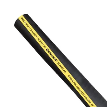 MANGUERA INDUSTRIAL CONTINENTAL DE 4 Pulg. a 300 PSI, BAJA PRESION, LIQUID MUD NEGRA, DESCARGA (LODOS DE PERFORACION)